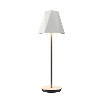 Facet 70 Table Lamp in Organic White (23.62-Inch).