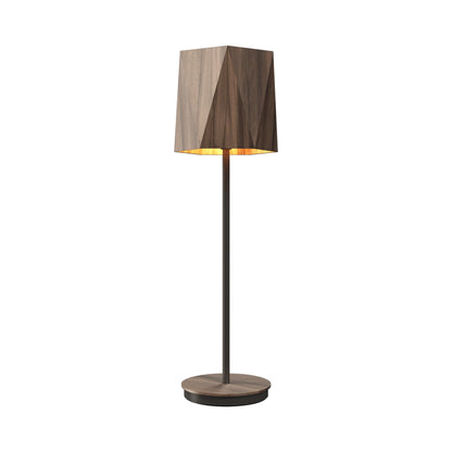 Facet 708 Table Lamp in American Walnut (23.62-Inch).