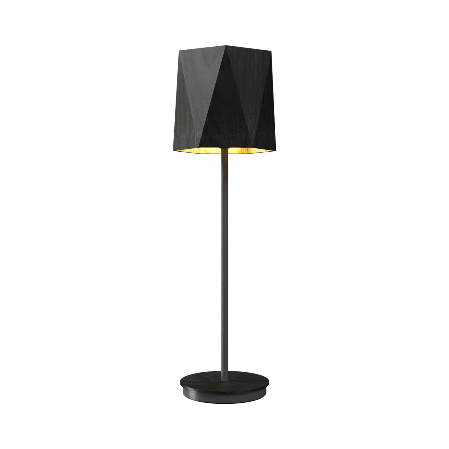 Facet 708 Table Lamp in Charcoal (23.62-Inch).