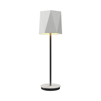 Facet 708 Table Lamp in Organic White (23.62-Inch).