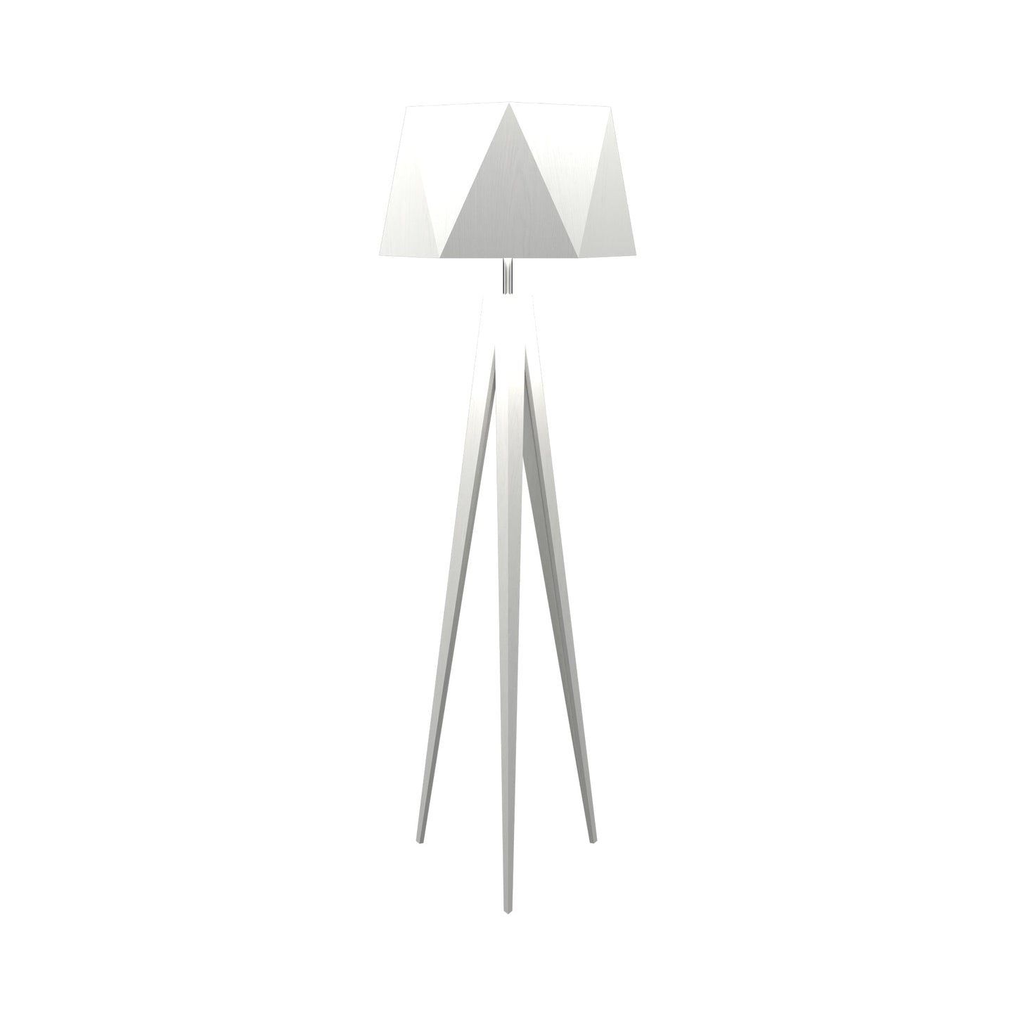 Facet Floor Lamp in Organic White.