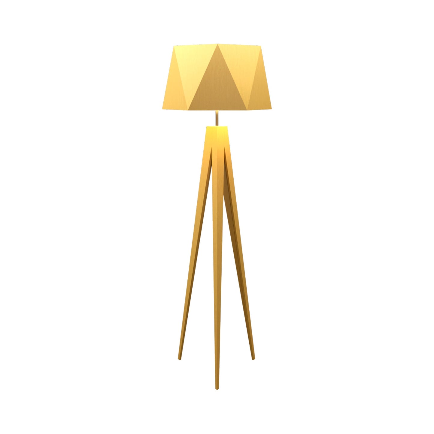 Facet Floor Lamp in Organic Gold.