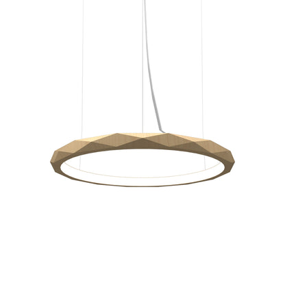 Facet LED Pendant Light in Maple (Small).