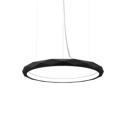 Facet LED Pendant Light in Charcoal (Small).