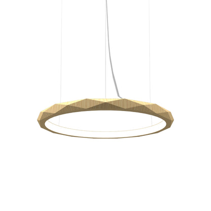 Facet LED Pendant Light in Sand (Small).