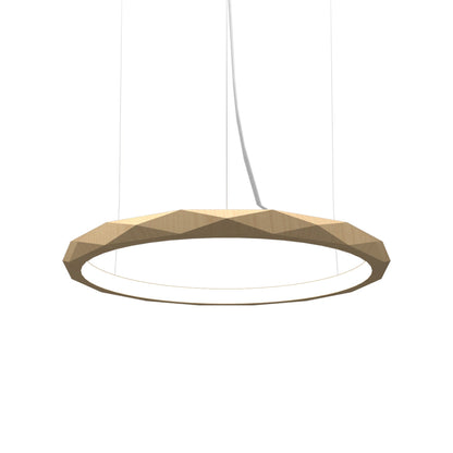 Facet LED Pendant Light in Maple (Medium).