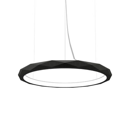 Facet LED Pendant Light in Charcoal (Medium).