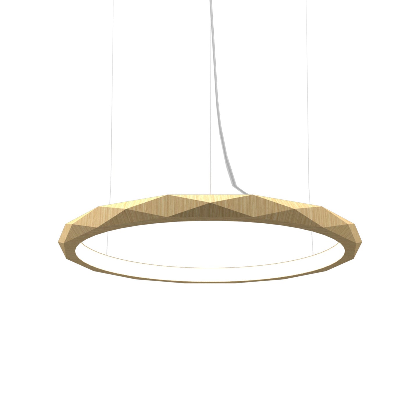 Facet LED Pendant Light in Sand (Medium).