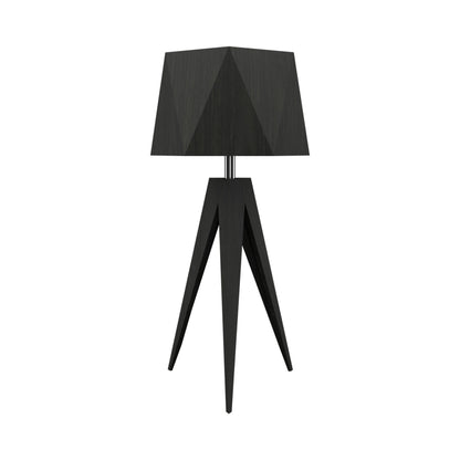 Facet Table Lamp in Charcoal.