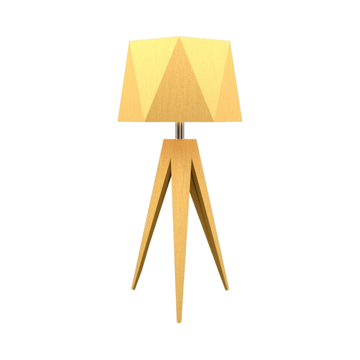 Facet Table Lamp in Organic Gold.