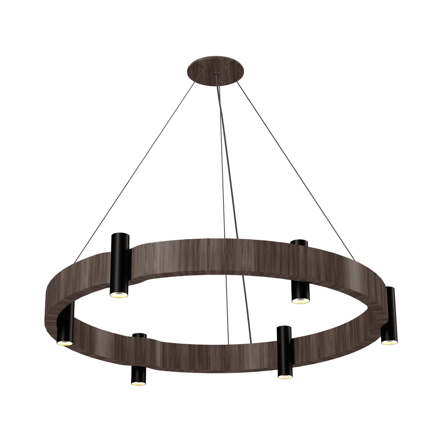 Flow 149 Pendant Light in American Walnut (23.62-Inch).