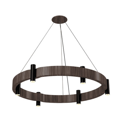 Flow 149 Pendant Light in American Walnut (23.62-Inch).