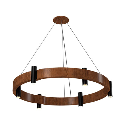 Flow 149 Pendant Light in Imbuia (23.62-Inch).