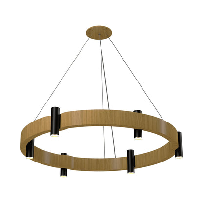 Flow 149 Pendant Light in Louro Freijo (23.62-Inch).