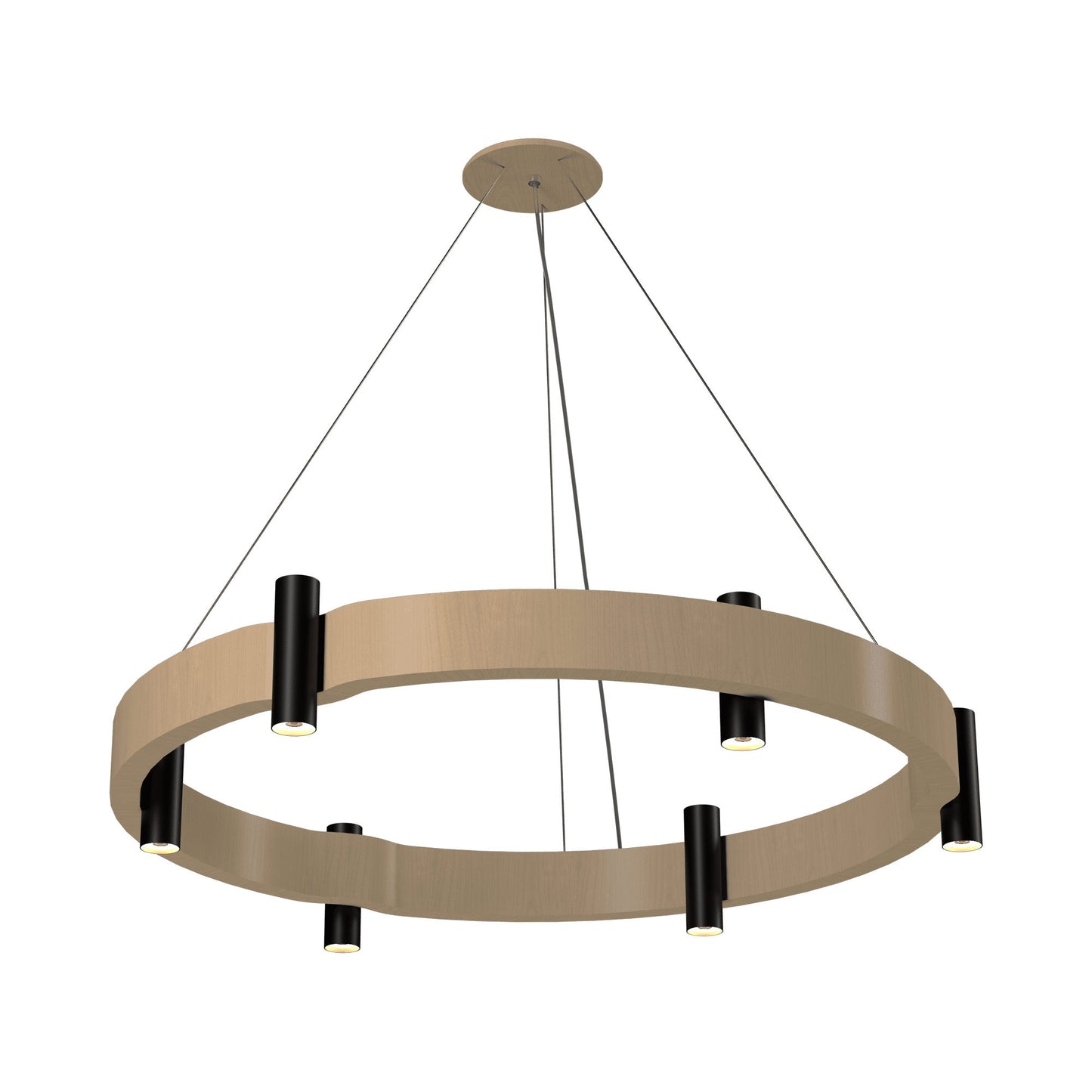 Flow 149 Pendant Light in Maple (23.62-Inch).