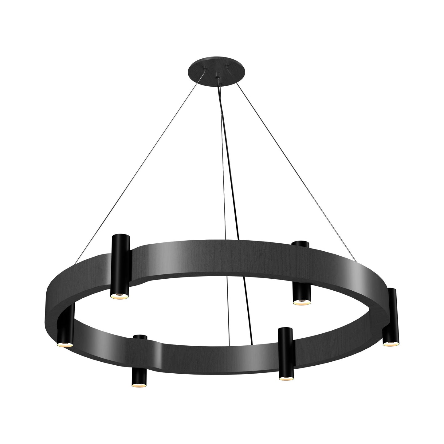 Flow 149 Pendant Light in Organic Lead Grey (23.62-Inch).
