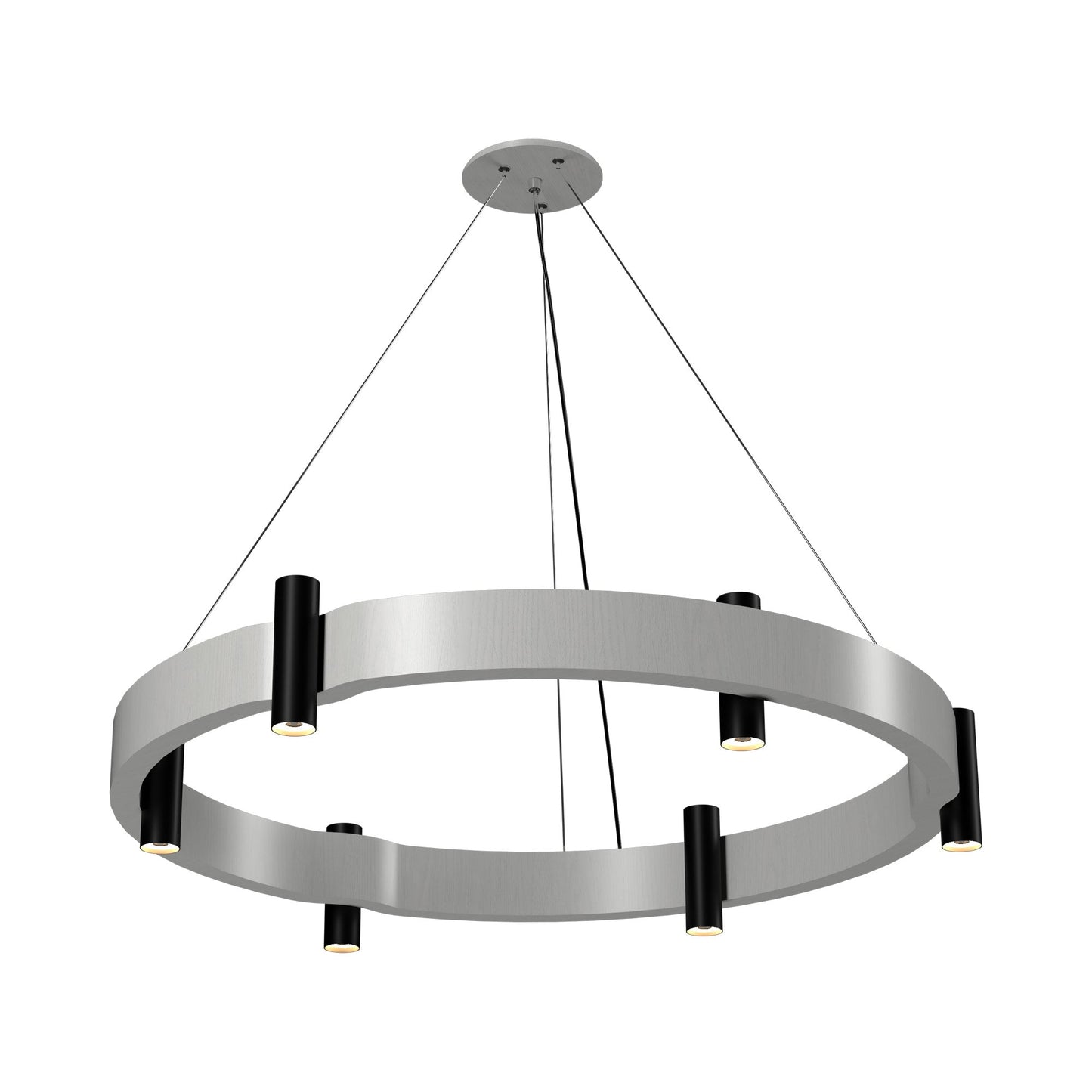 Flow 149 Pendant Light in Organic White (23.62-Inch).