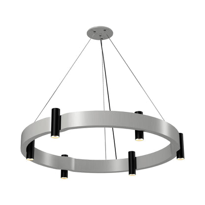 Flow 149 Pendant Light in Organic White (23.62-Inch).