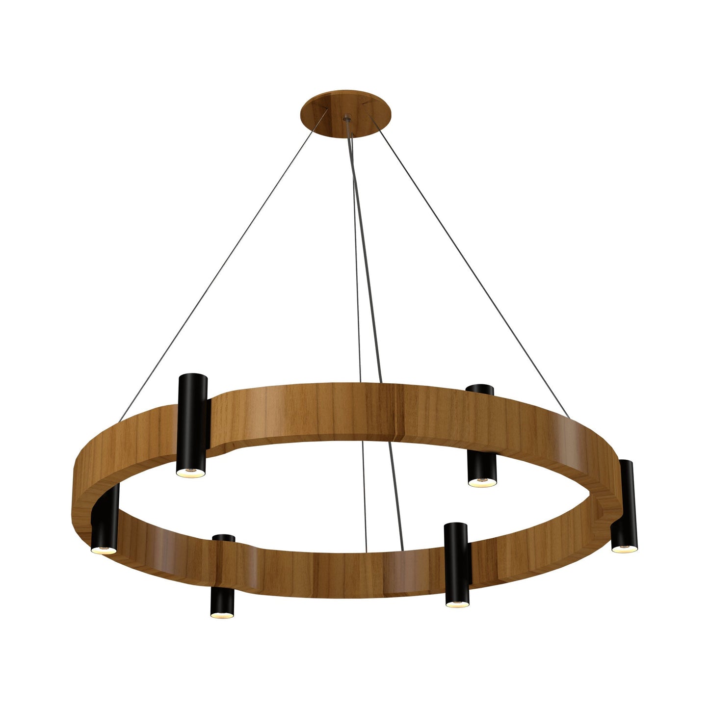 Flow 149 Pendant Light in Teak (23.62-Inch).