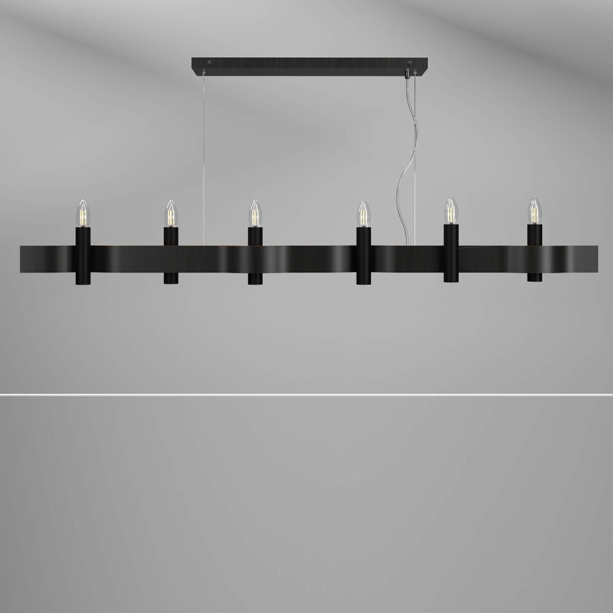 Flow 15 Linear Pendant Light in Detail.
