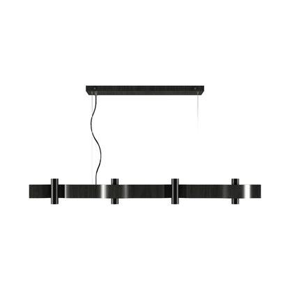 Flow Linear Pendant Light in Charcoal (8-Light).