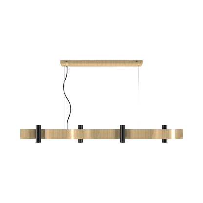 Flow Linear Pendant Light in Sand (8-Light).