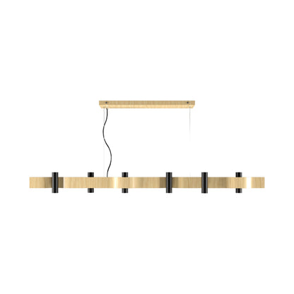 Flow Linear Pendant Light in Sand (12-Light).