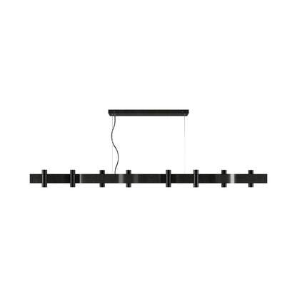 Flow Linear Pendant Light in Charcoal (16-Light).