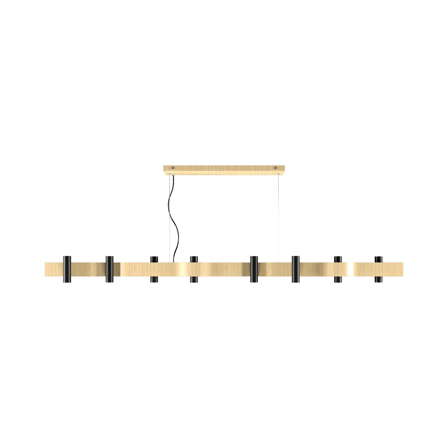 Flow Linear Pendant Light in Sand (16-Light).