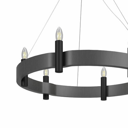 Flow Round Pendant Light in Detail.
