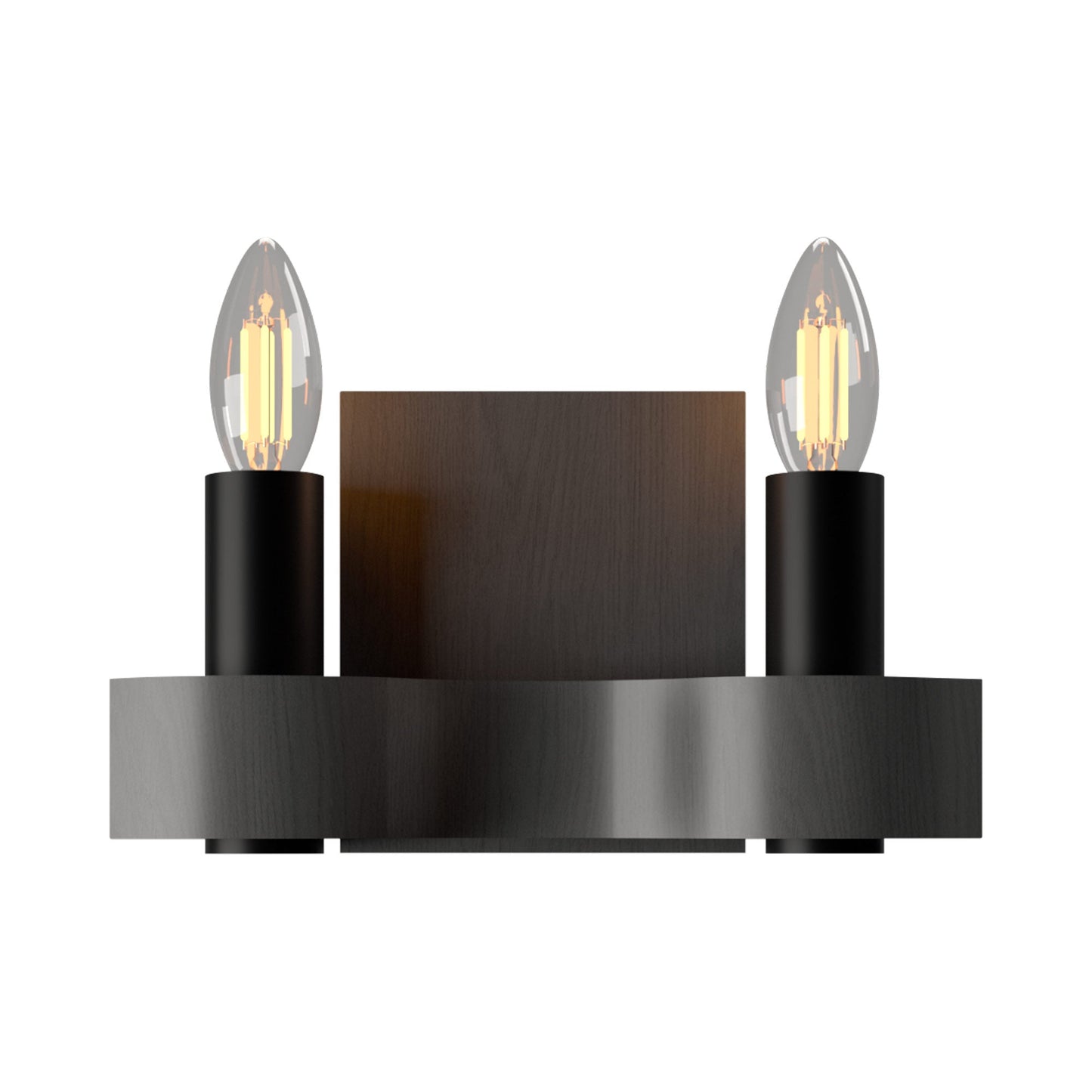 Flow Wall Light in Organic Lead Grey (2-Light).