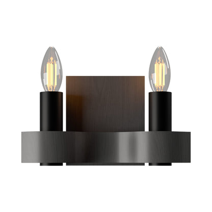 Flow Wall Light in Organic Lead Grey (2-Light).