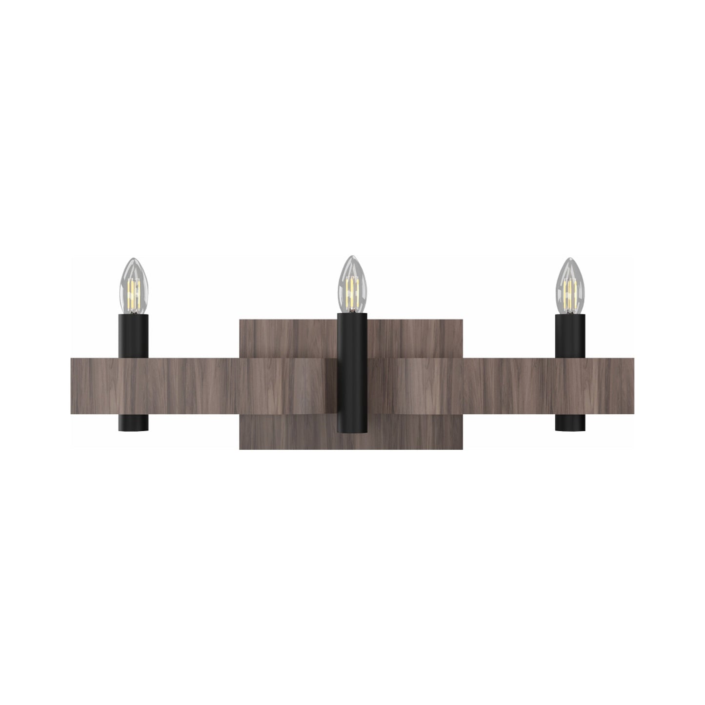 Flow Wall Light in American Walnut (3-Light).