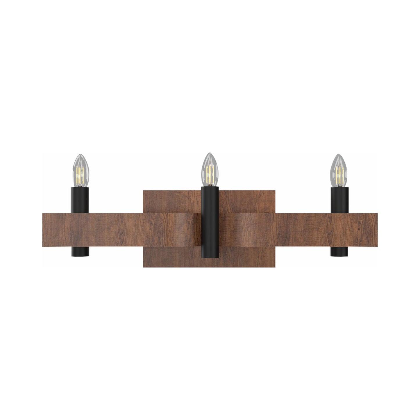 Flow Wall Light in Imbuia (3-Light).