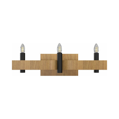 Flow Wall Light in Louro Freijo (3-Light).