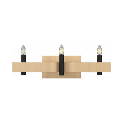 Flow Wall Light in Maple (3-Light).