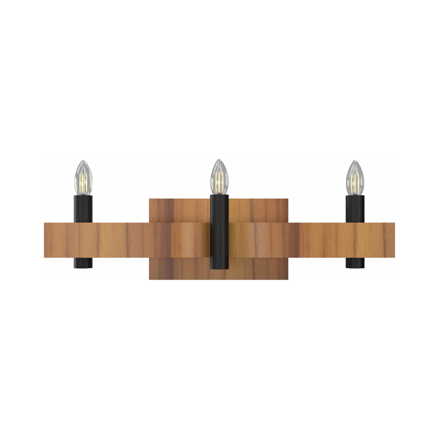 Flow Wall Light in Teak (3-Light).