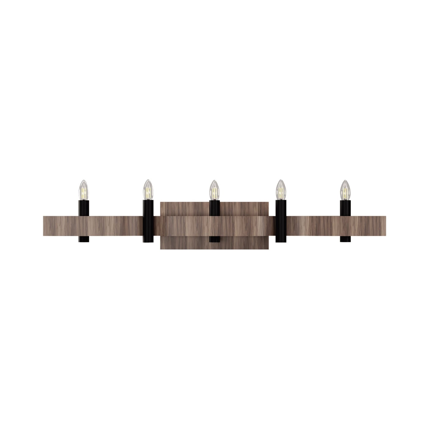 Flow Wall Light in American Walnut (5-Light).