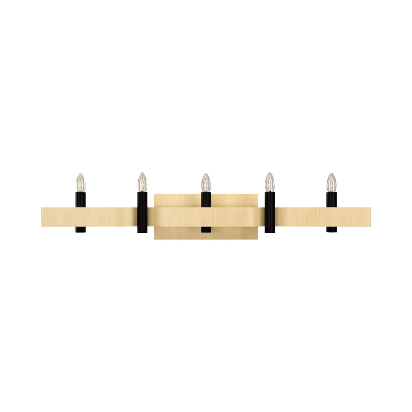 Flow Wall Light in Maple (5-Light).
