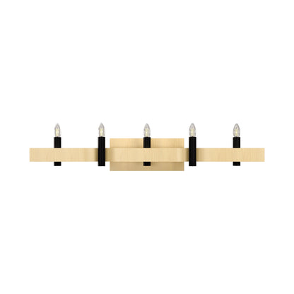 Flow Wall Light in Maple (5-Light).