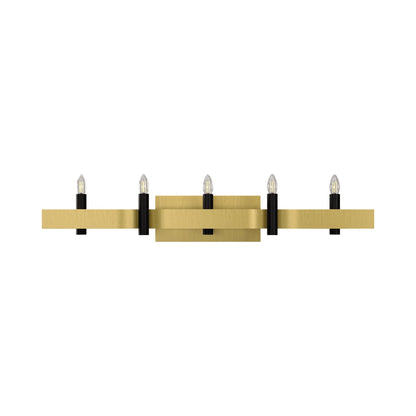 Flow Wall Light in Organic Gold (5-Light).