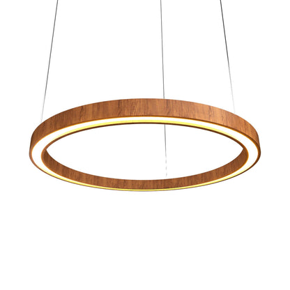 Frame 14 LED Pendant Light in Imbuia (15.75-Inch).