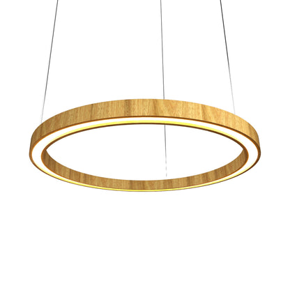 Frame 14 LED Pendant Light in Louro Freijo (15.75-Inch).