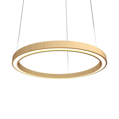 Frame 14 LED Pendant Light in Maple (15.75-Inch).