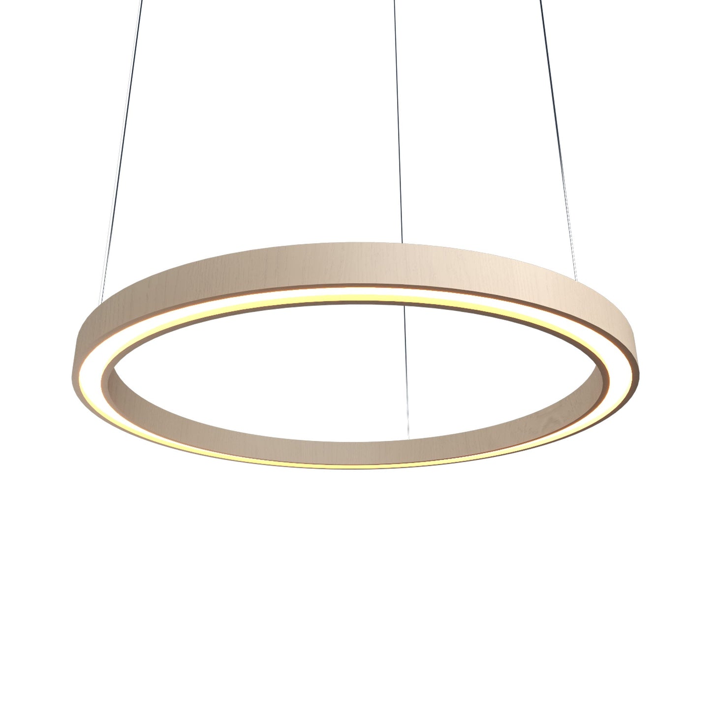 Frame 14 LED Pendant Light in Organic Cappuccino (15.75-Inch).
