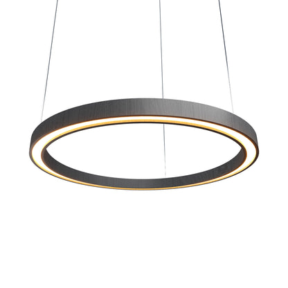 Frame 14 LED Pendant Light in Organic Lead Grey (15.75-Inch).