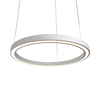 Frame 14 LED Pendant Light in Organic White (15.75-Inch).