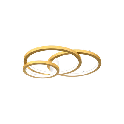 Frame LED Ceiling / Wall Light in Organic Gold (Small).