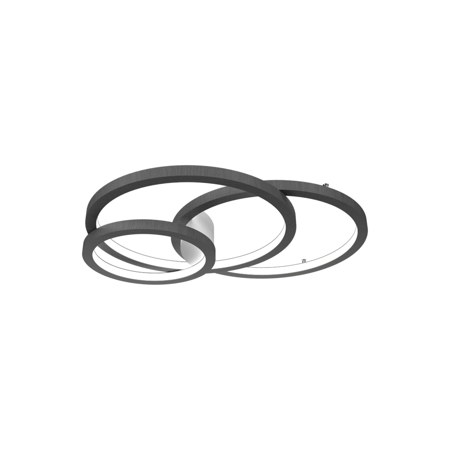 Frame LED Ceiling / Wall Light in Organic Lead Grey (Small).