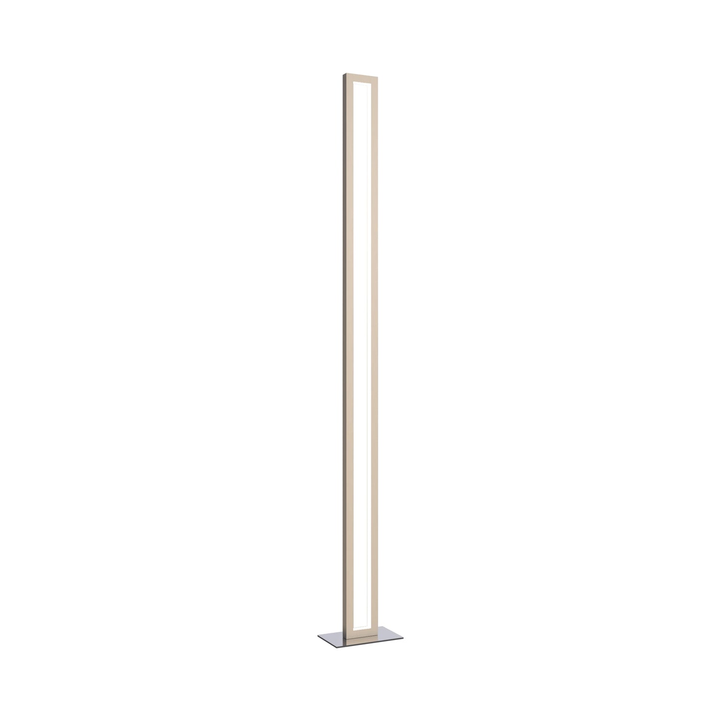 Frame LED Floor Lamp in Organic Cappuccino.